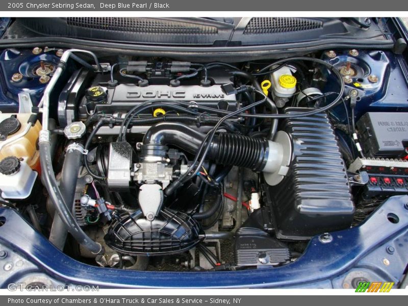 Deep Blue Pearl / Black 2005 Chrysler Sebring Sedan