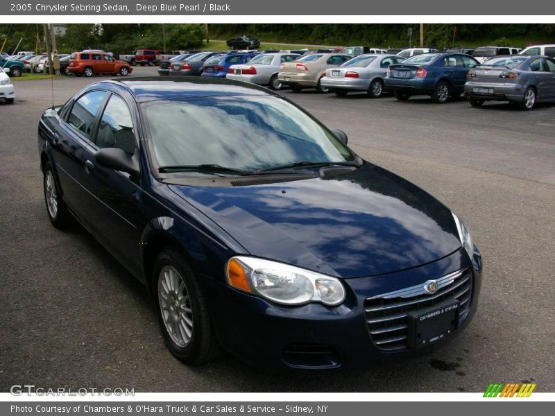 Deep Blue Pearl / Black 2005 Chrysler Sebring Sedan