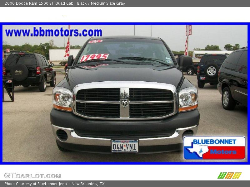 Black / Medium Slate Gray 2006 Dodge Ram 1500 ST Quad Cab