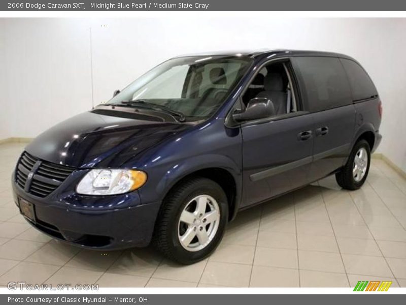 Midnight Blue Pearl / Medium Slate Gray 2006 Dodge Caravan SXT