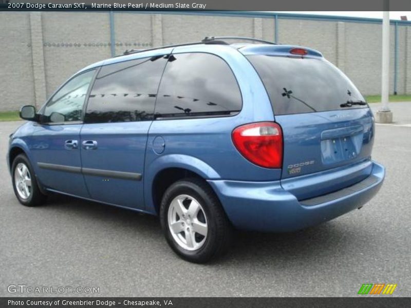 Marine Blue Pearl / Medium Slate Gray 2007 Dodge Caravan SXT