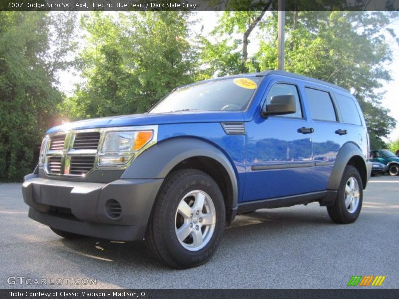 Electric Blue Pearl / Dark Slate Gray 2007 Dodge Nitro SXT 4x4