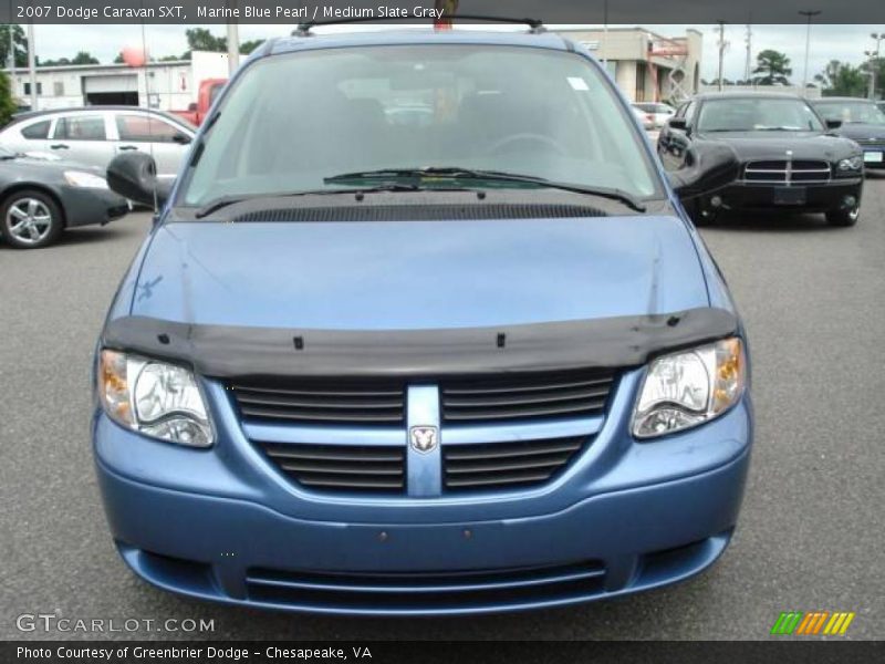 Marine Blue Pearl / Medium Slate Gray 2007 Dodge Caravan SXT