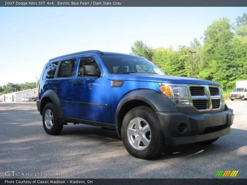 Electric Blue Pearl / Dark Slate Gray 2007 Dodge Nitro SXT 4x4