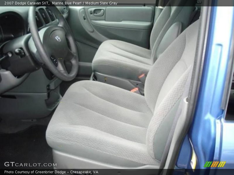 Marine Blue Pearl / Medium Slate Gray 2007 Dodge Caravan SXT