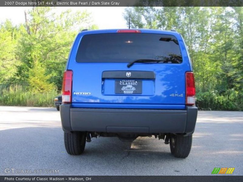 Electric Blue Pearl / Dark Slate Gray 2007 Dodge Nitro SXT 4x4