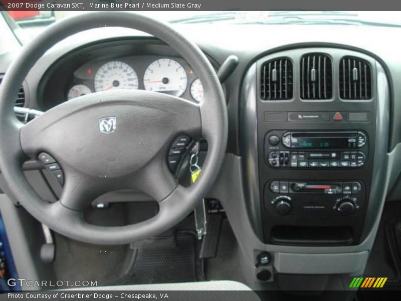 Marine Blue Pearl / Medium Slate Gray 2007 Dodge Caravan SXT