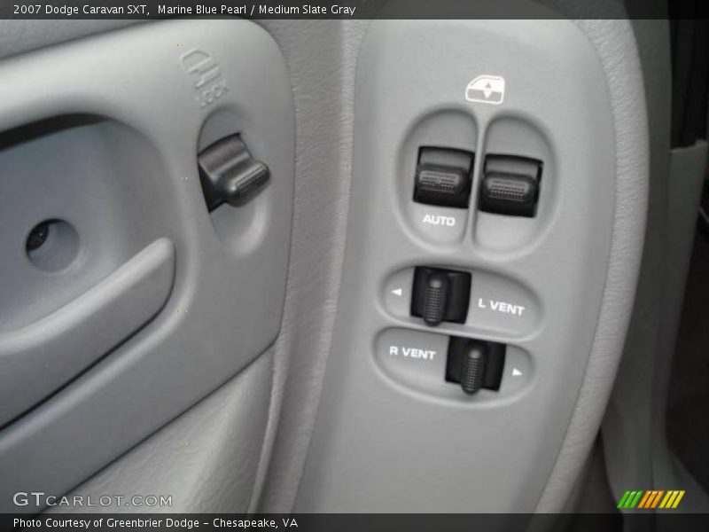 Marine Blue Pearl / Medium Slate Gray 2007 Dodge Caravan SXT