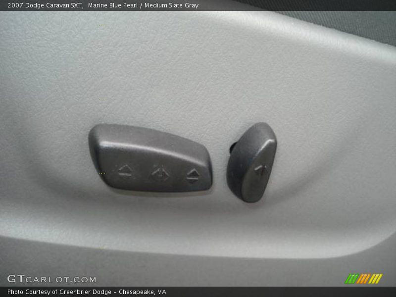 Marine Blue Pearl / Medium Slate Gray 2007 Dodge Caravan SXT