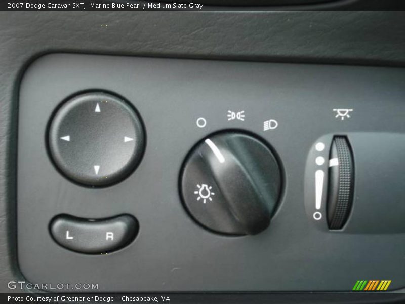 Marine Blue Pearl / Medium Slate Gray 2007 Dodge Caravan SXT