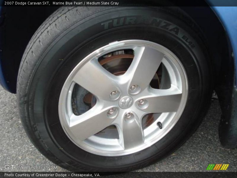 Marine Blue Pearl / Medium Slate Gray 2007 Dodge Caravan SXT