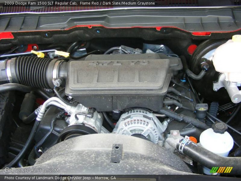 Flame Red / Dark Slate/Medium Graystone 2009 Dodge Ram 1500 SLT Regular Cab