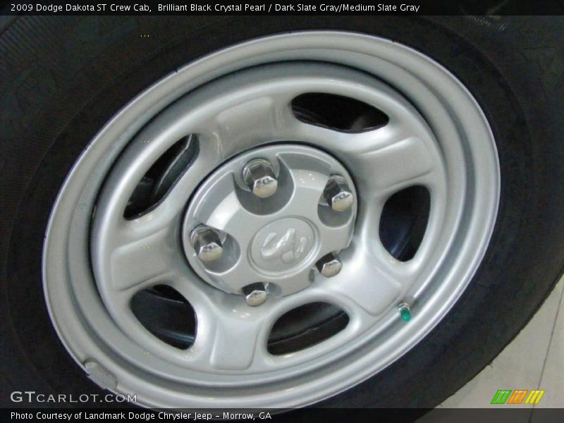 Brilliant Black Crystal Pearl / Dark Slate Gray/Medium Slate Gray 2009 Dodge Dakota ST Crew Cab