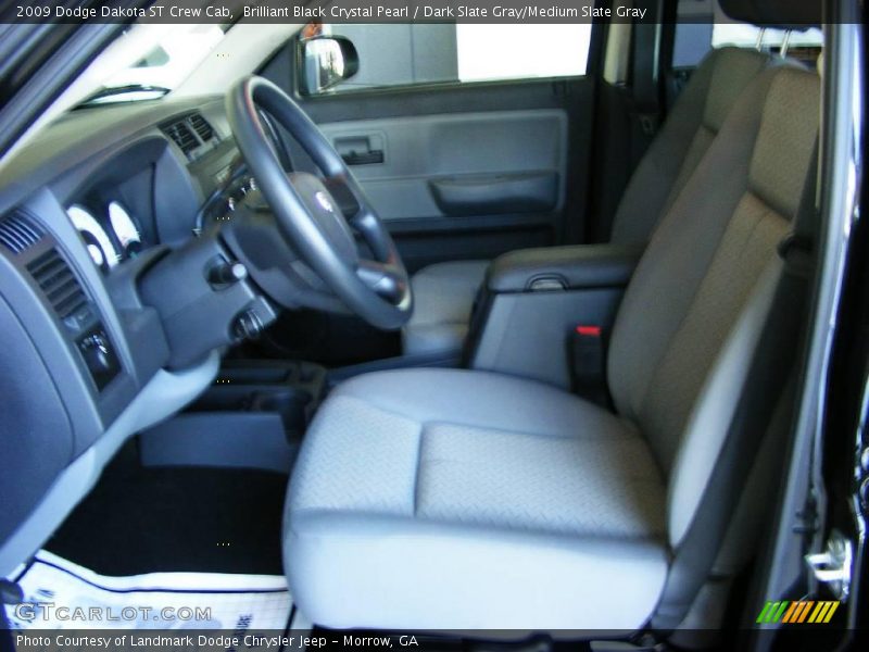 Brilliant Black Crystal Pearl / Dark Slate Gray/Medium Slate Gray 2009 Dodge Dakota ST Crew Cab