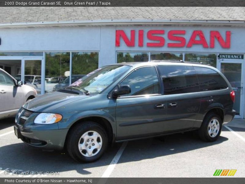 Onyx Green Pearl / Taupe 2003 Dodge Grand Caravan SE