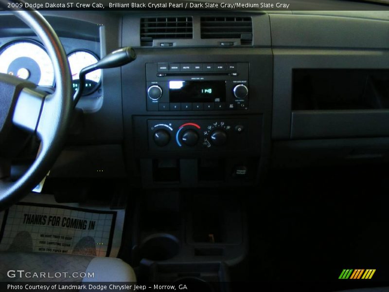 Brilliant Black Crystal Pearl / Dark Slate Gray/Medium Slate Gray 2009 Dodge Dakota ST Crew Cab