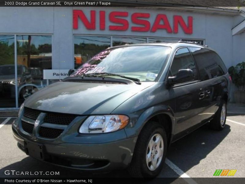 Onyx Green Pearl / Taupe 2003 Dodge Grand Caravan SE