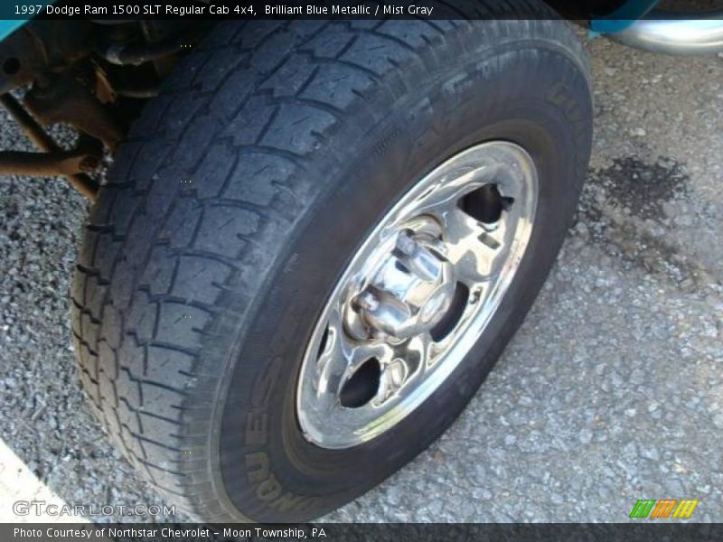 Brilliant Blue Metallic / Mist Gray 1997 Dodge Ram 1500 SLT Regular Cab 4x4