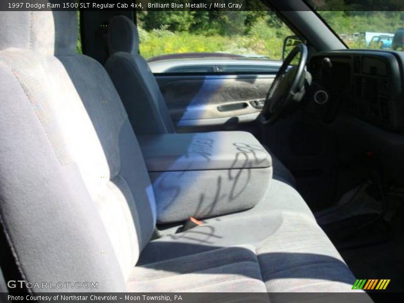 Brilliant Blue Metallic / Mist Gray 1997 Dodge Ram 1500 SLT Regular Cab 4x4