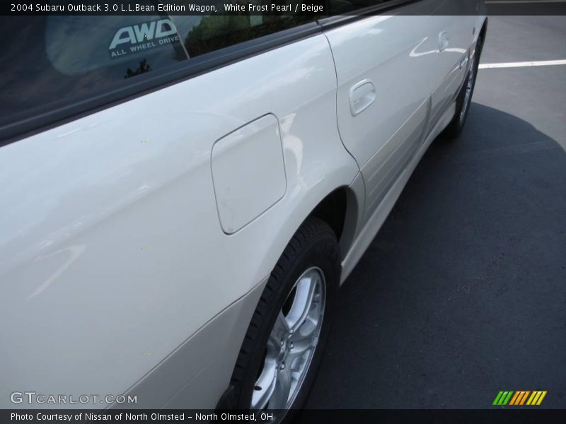 White Frost Pearl / Beige 2004 Subaru Outback 3.0 L.L.Bean Edition Wagon