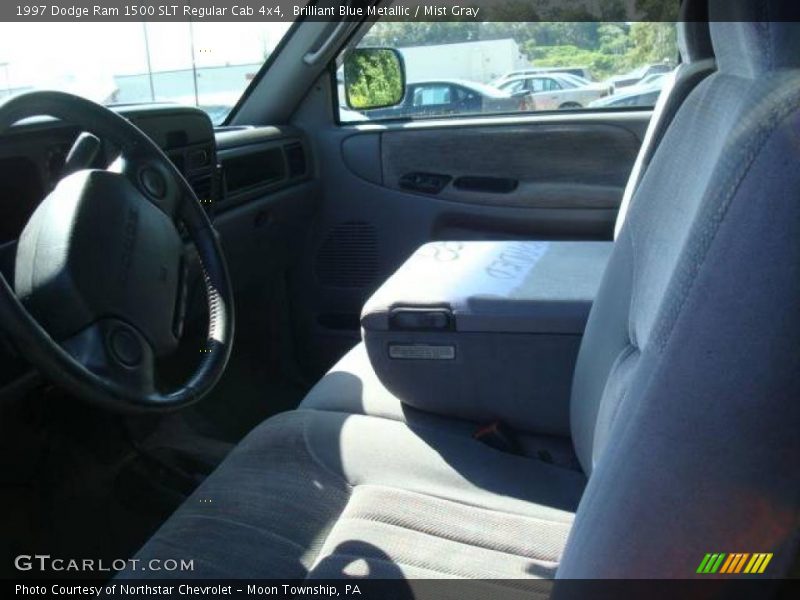 Brilliant Blue Metallic / Mist Gray 1997 Dodge Ram 1500 SLT Regular Cab 4x4