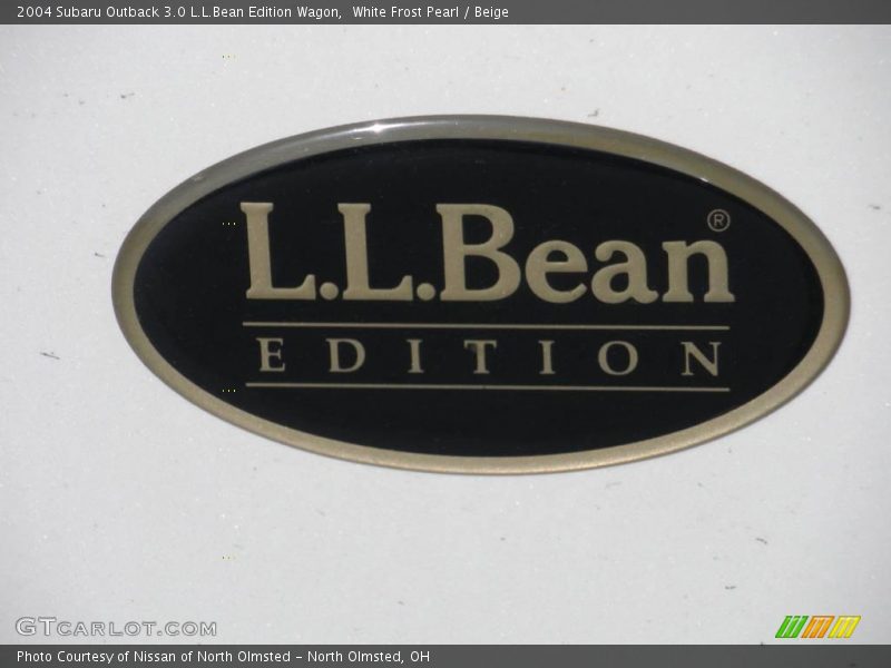 White Frost Pearl / Beige 2004 Subaru Outback 3.0 L.L.Bean Edition Wagon