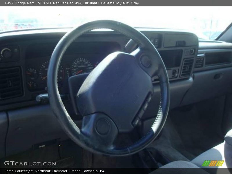 Brilliant Blue Metallic / Mist Gray 1997 Dodge Ram 1500 SLT Regular Cab 4x4