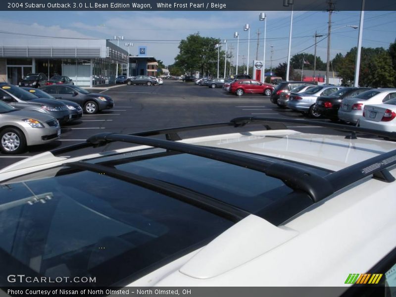 White Frost Pearl / Beige 2004 Subaru Outback 3.0 L.L.Bean Edition Wagon