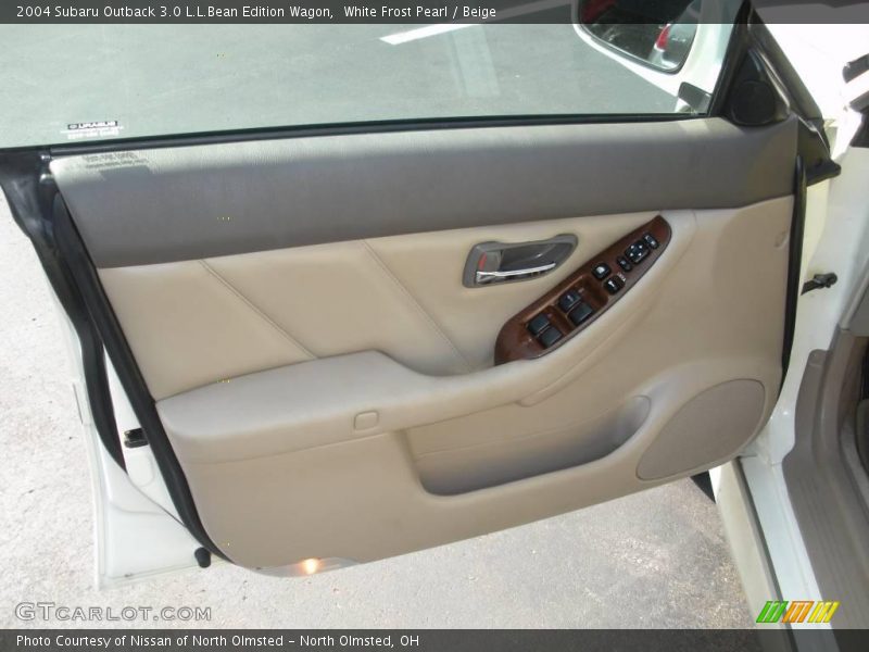 White Frost Pearl / Beige 2004 Subaru Outback 3.0 L.L.Bean Edition Wagon