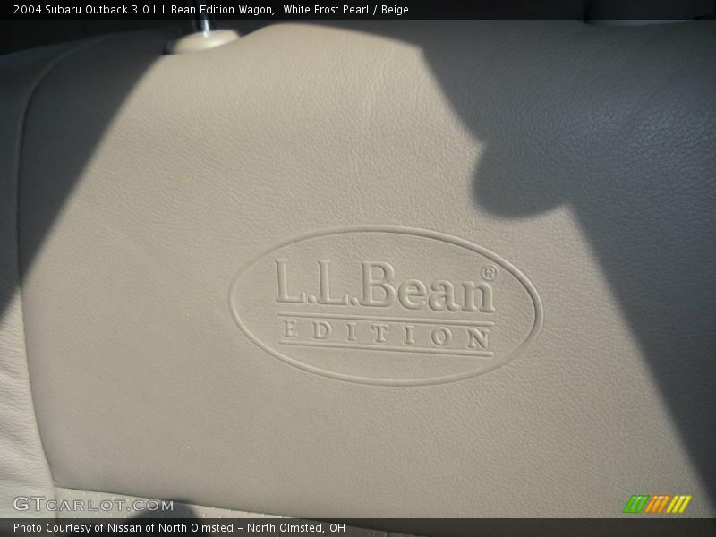 White Frost Pearl / Beige 2004 Subaru Outback 3.0 L.L.Bean Edition Wagon