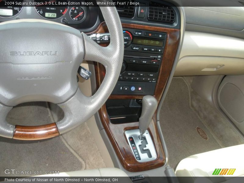 White Frost Pearl / Beige 2004 Subaru Outback 3.0 L.L.Bean Edition Wagon