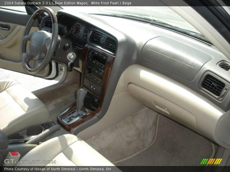 White Frost Pearl / Beige 2004 Subaru Outback 3.0 L.L.Bean Edition Wagon