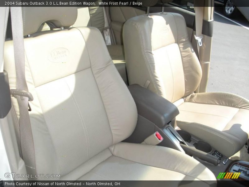 White Frost Pearl / Beige 2004 Subaru Outback 3.0 L.L.Bean Edition Wagon