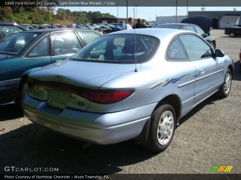 Light Denim Blue Metallic / Gray 1998 Ford Escort ZX2 Coupe