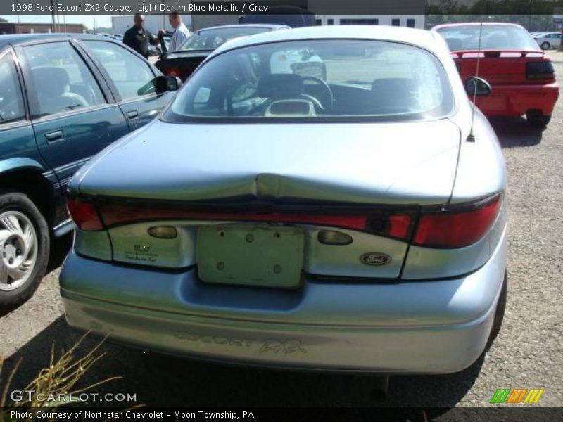 Light Denim Blue Metallic / Gray 1998 Ford Escort ZX2 Coupe