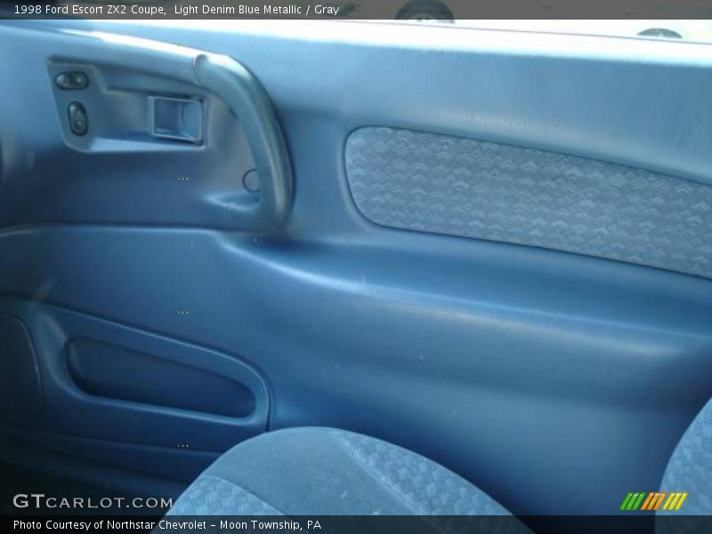 Light Denim Blue Metallic / Gray 1998 Ford Escort ZX2 Coupe