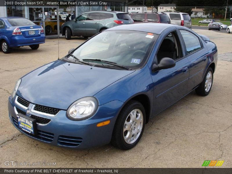 Atlantic Blue Pearl / Dark Slate Gray 2003 Dodge Neon SXT