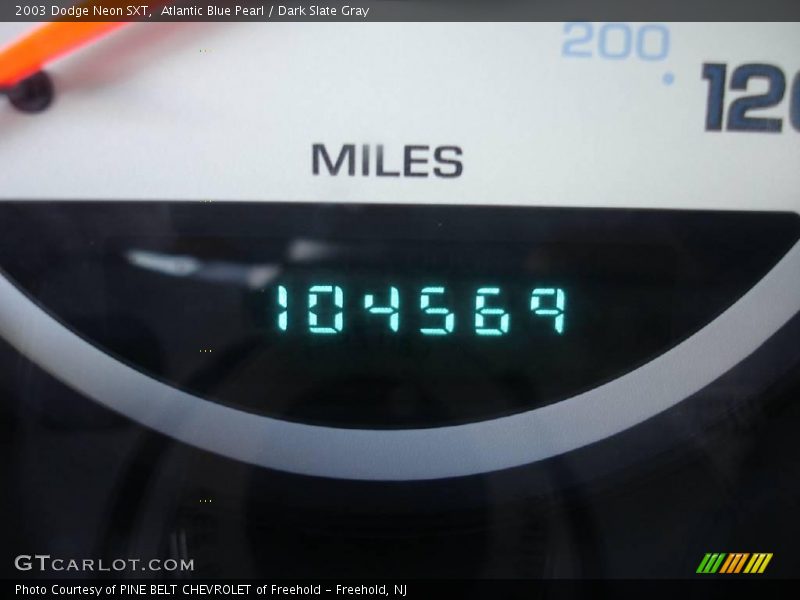 Atlantic Blue Pearl / Dark Slate Gray 2003 Dodge Neon SXT