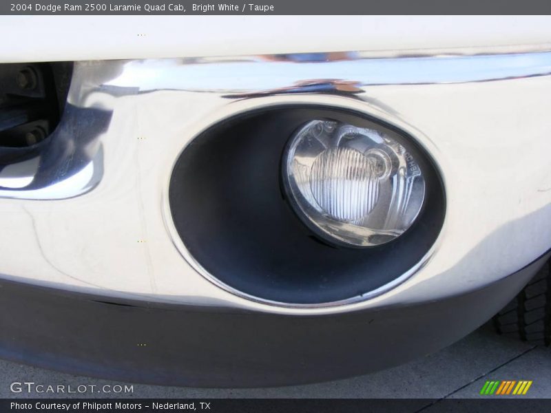 Bright White / Taupe 2004 Dodge Ram 2500 Laramie Quad Cab