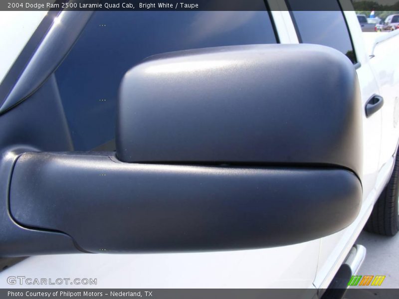 Bright White / Taupe 2004 Dodge Ram 2500 Laramie Quad Cab