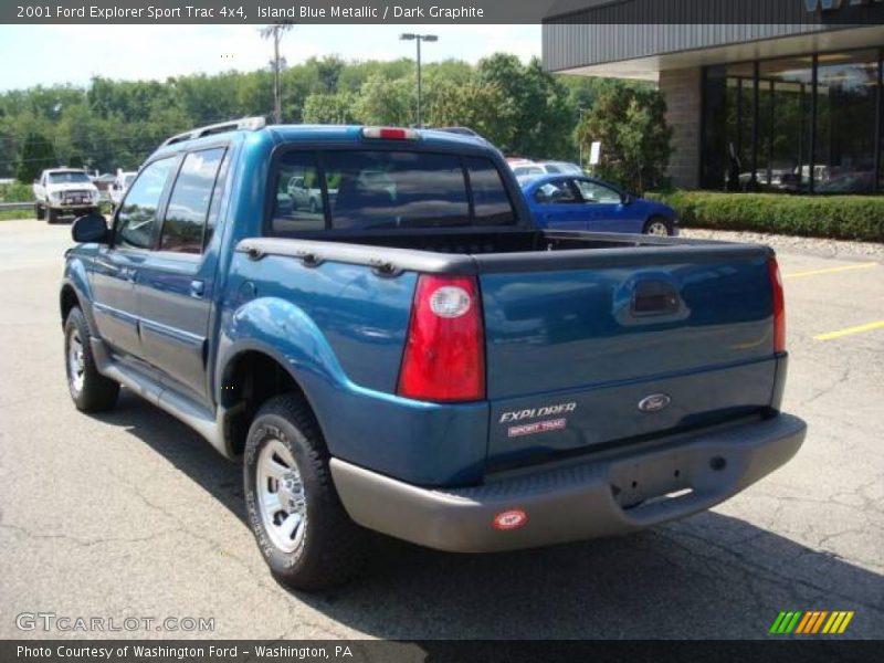 Island Blue Metallic / Dark Graphite 2001 Ford Explorer Sport Trac 4x4