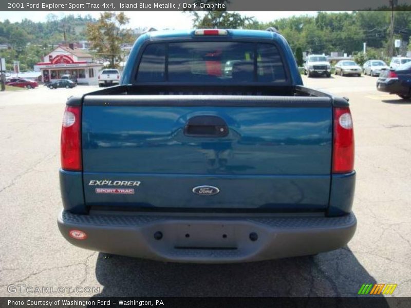 Island Blue Metallic / Dark Graphite 2001 Ford Explorer Sport Trac 4x4