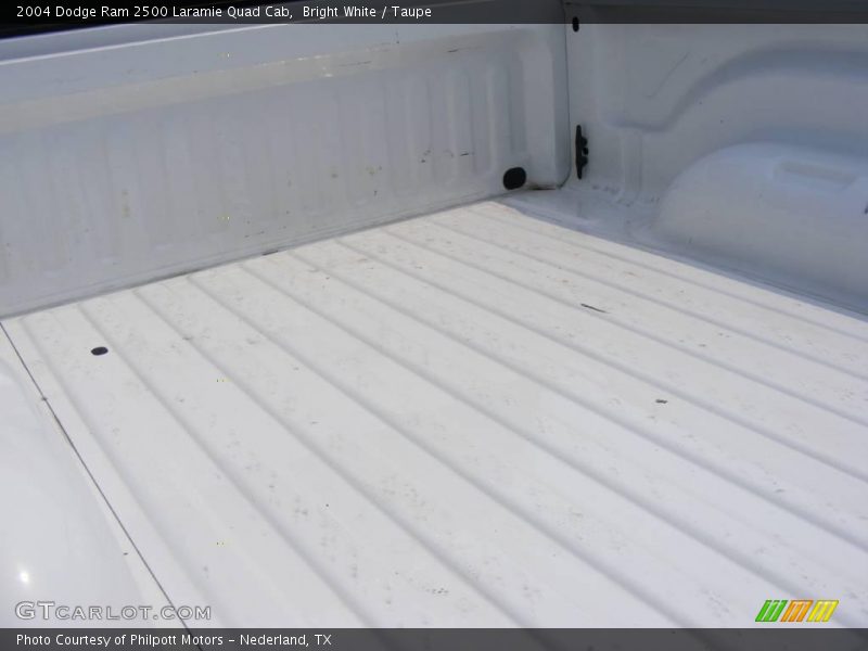 Bright White / Taupe 2004 Dodge Ram 2500 Laramie Quad Cab