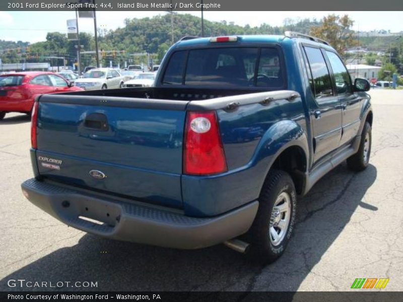 Island Blue Metallic / Dark Graphite 2001 Ford Explorer Sport Trac 4x4