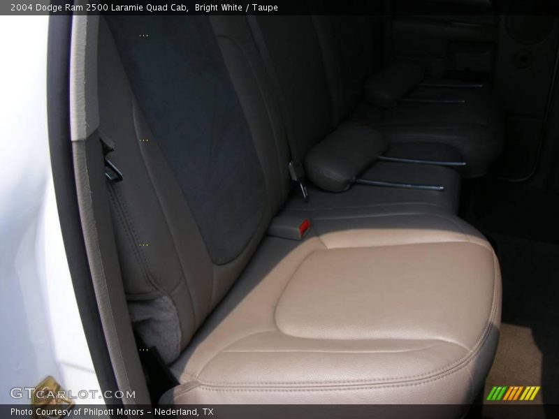 Bright White / Taupe 2004 Dodge Ram 2500 Laramie Quad Cab