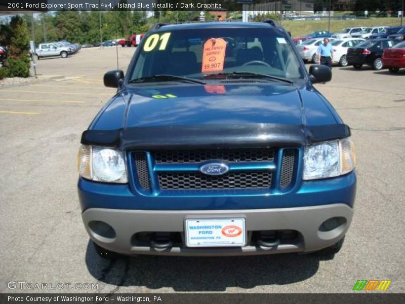 Island Blue Metallic / Dark Graphite 2001 Ford Explorer Sport Trac 4x4