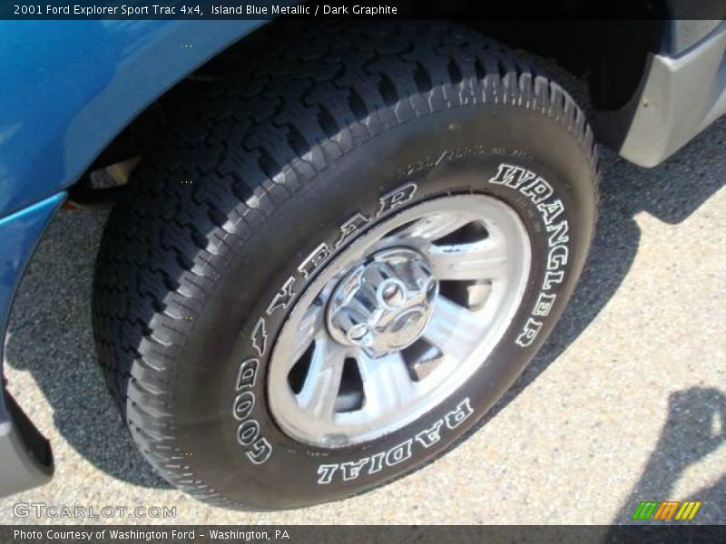 Island Blue Metallic / Dark Graphite 2001 Ford Explorer Sport Trac 4x4