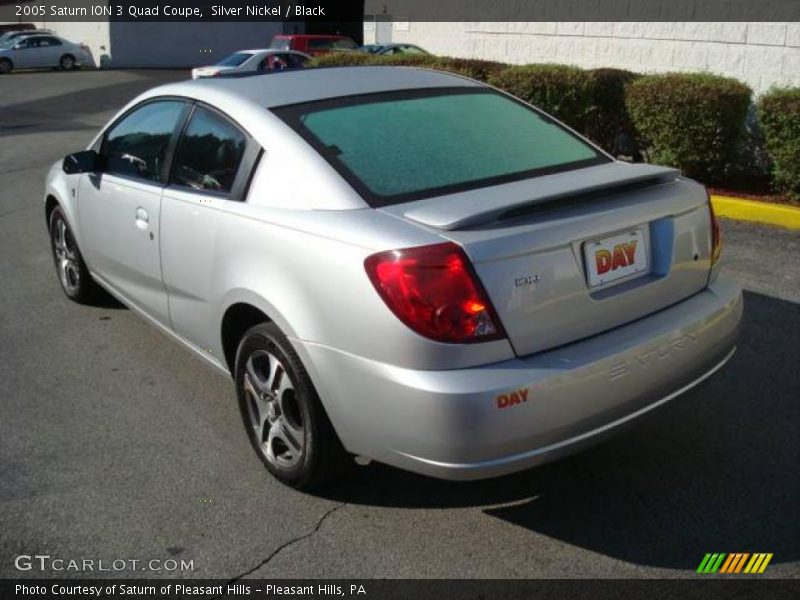 Silver Nickel / Black 2005 Saturn ION 3 Quad Coupe
