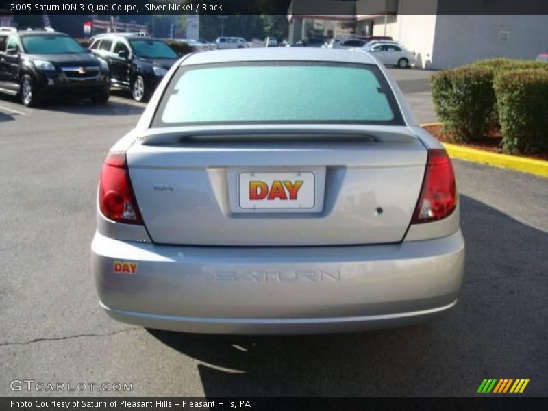 Silver Nickel / Black 2005 Saturn ION 3 Quad Coupe