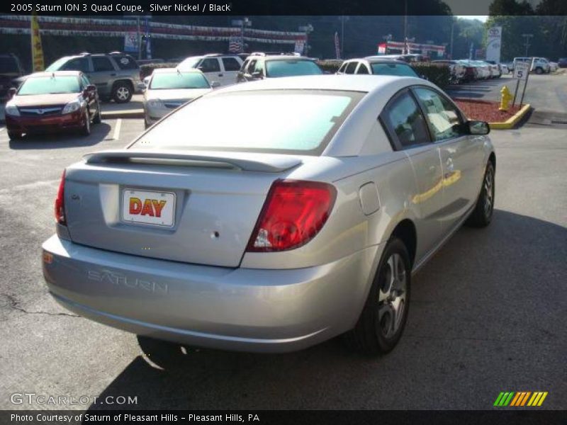 Silver Nickel / Black 2005 Saturn ION 3 Quad Coupe